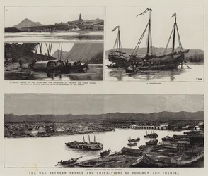 La Guerre entre la France et la Chine, Vues à Foochow et Formosa
